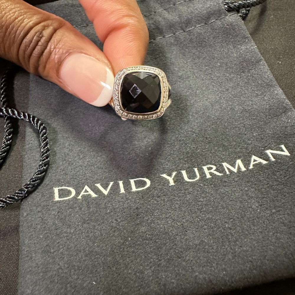 David Yurman Albion® Ring
Sterling Silver with Black Onyx and Diamonds, 11mm